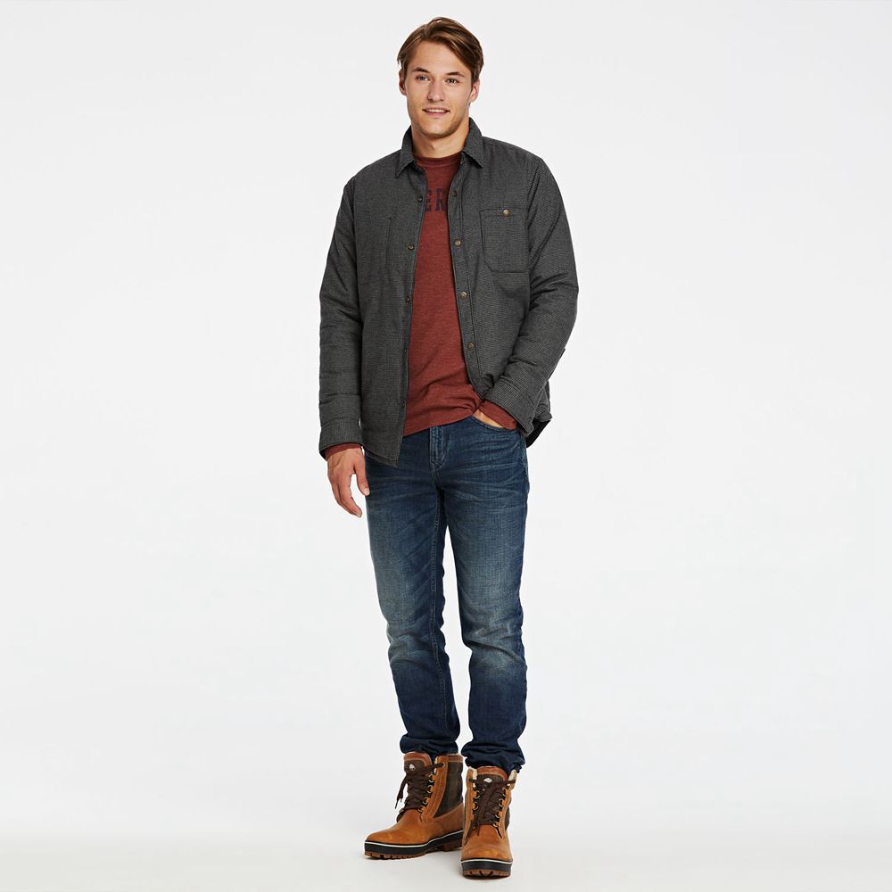 Bota Neve Masculino - Timberland Spruce Mountain Impermeavel - PGXEQ0465 - Marrom/Pretas